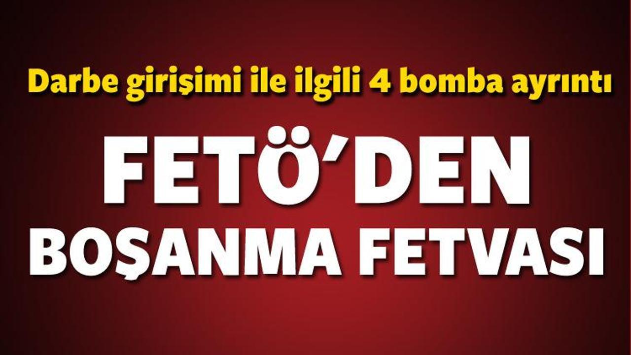 FETÖ'den 'boşanma fetvası'