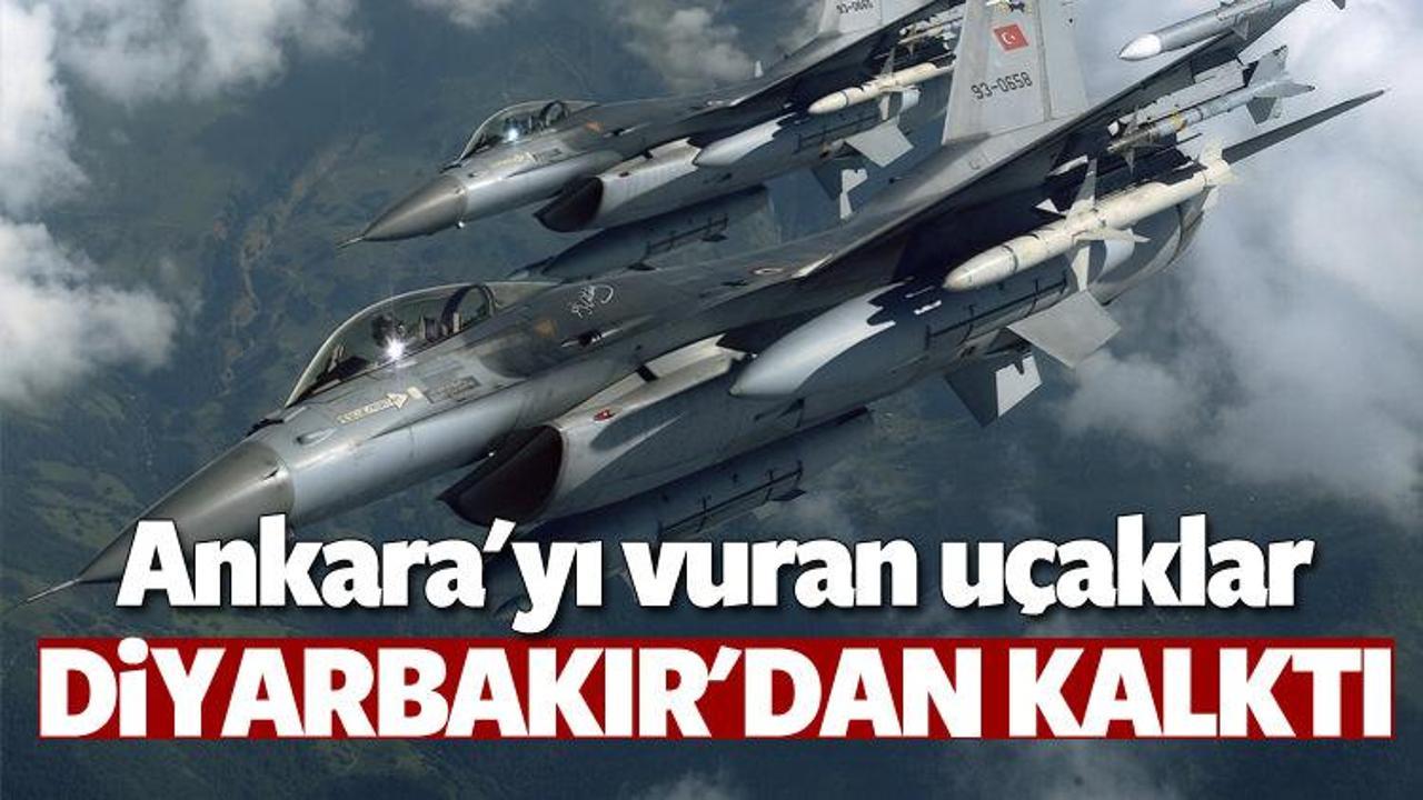 Uçaklar Diyarbakır'dan havalandı