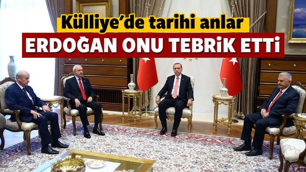 Cumhurbaşkanı Erdoğan Kılıçdaroğlu'nu tebrik etti