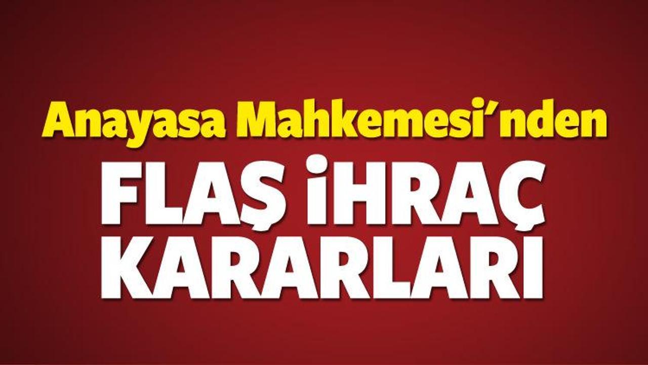 AYM'den flaş ihra&ccedil; kararları!