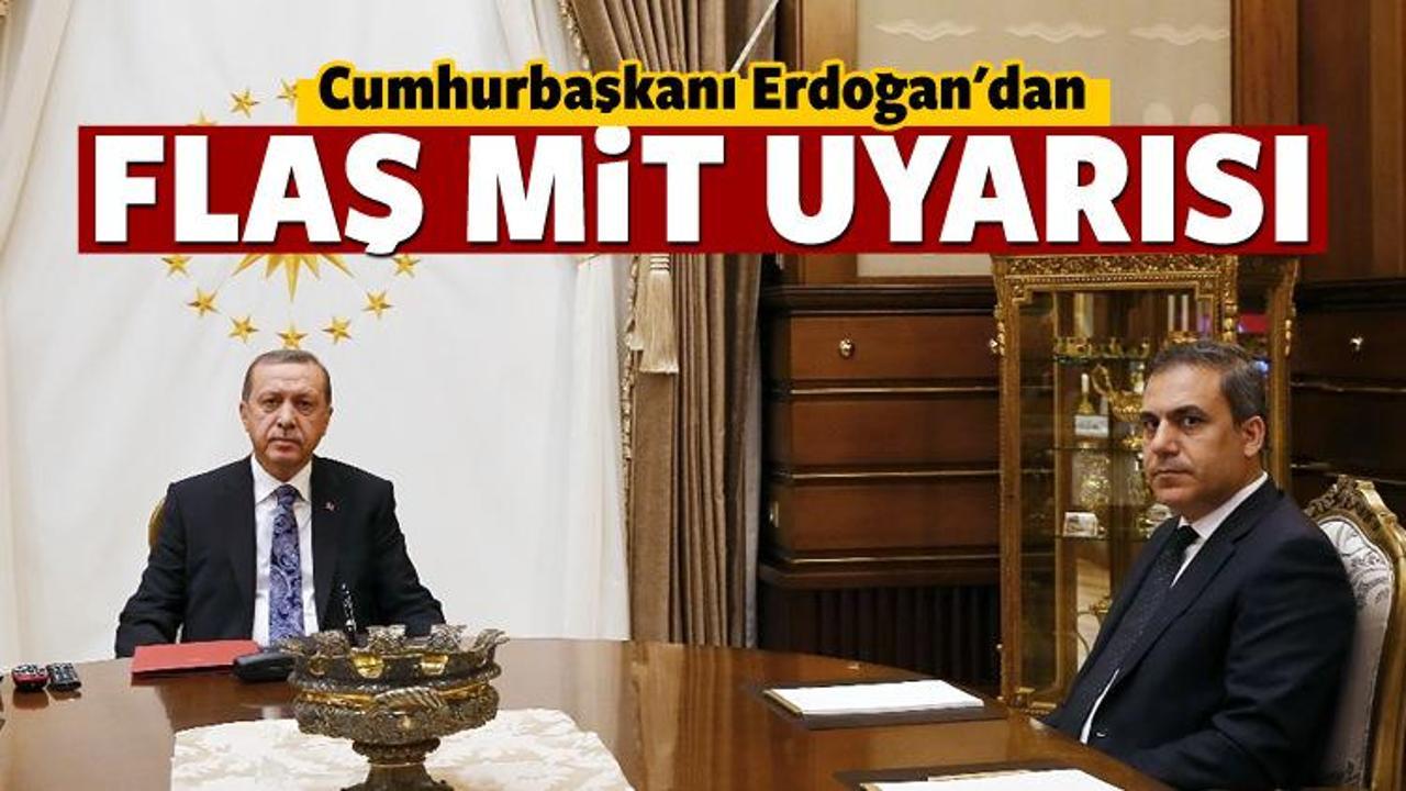 Cumhurbaşkanı Erdoğan'dan MİT açıklaması