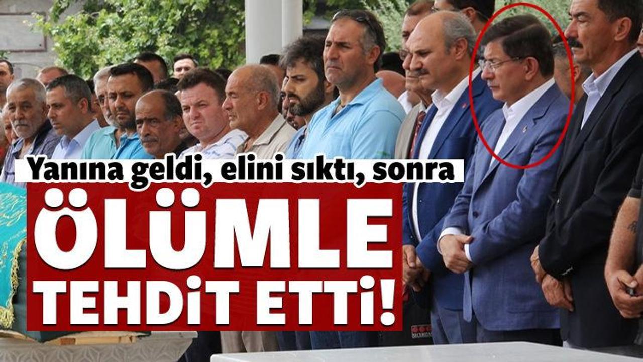 Davutoğlu'nu &ouml;l&uuml;mle tehdit etti!
