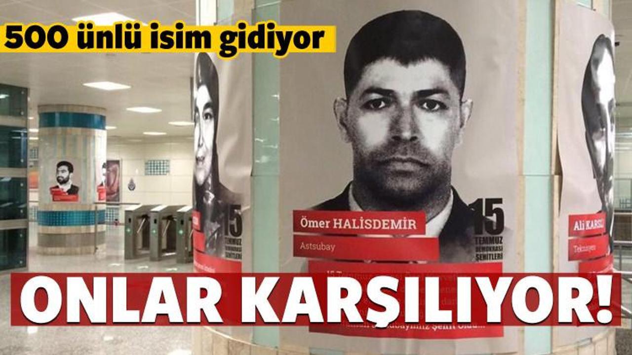 Yenikapı İstasyonu'nda duygulandıran karşılama