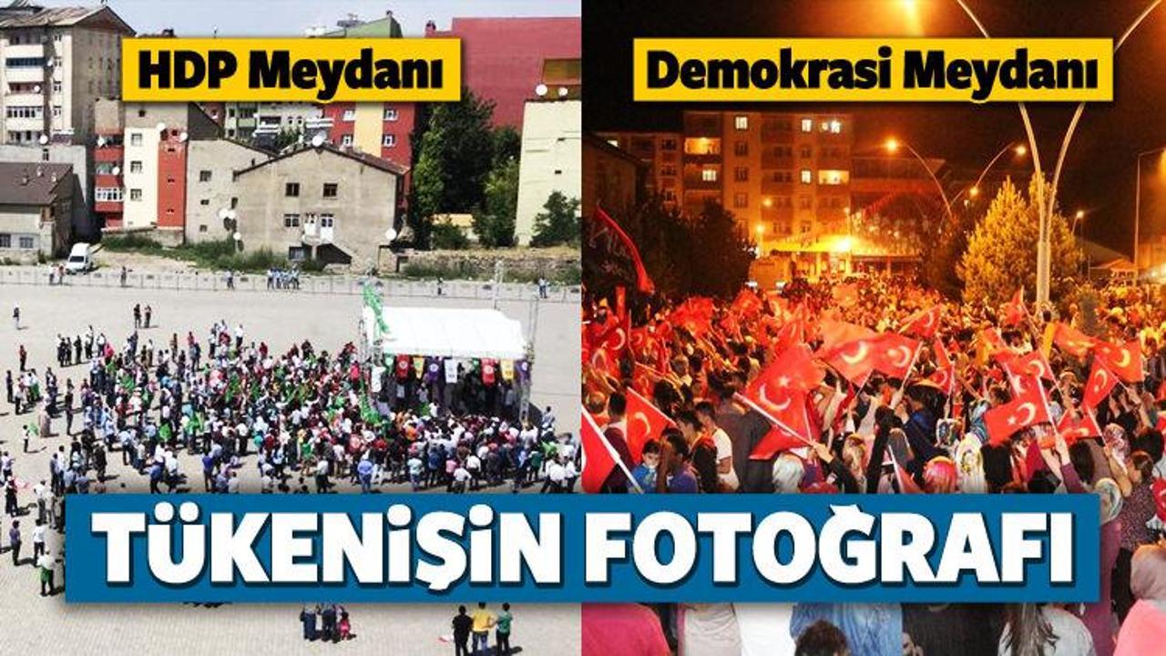 Halk desteğini çekti HDP'liler boşluğa konuştu