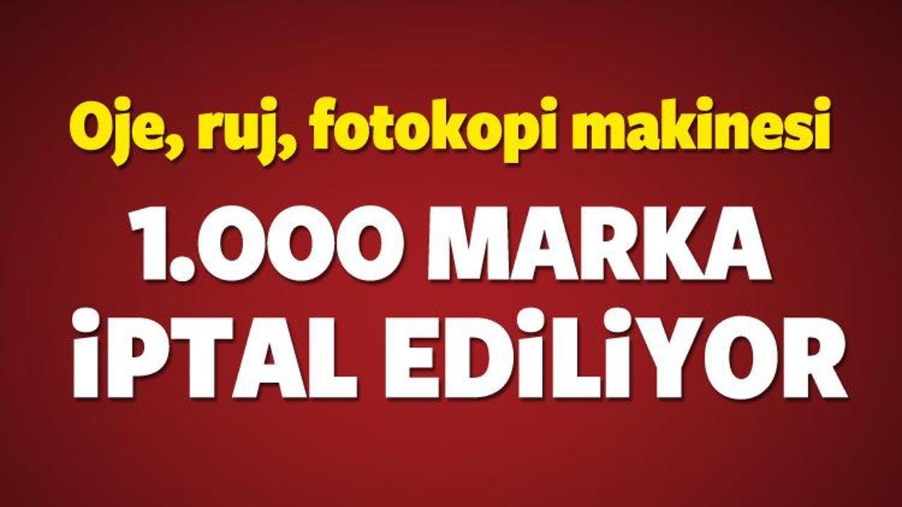 FETÖ'nün 1000 markası iptal ediliyor