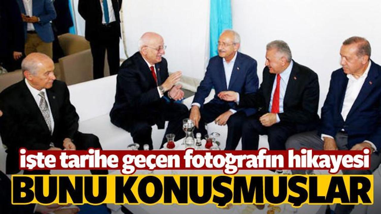 Yenikapı'daki liderlerin fotoğrafının ayrıntıları