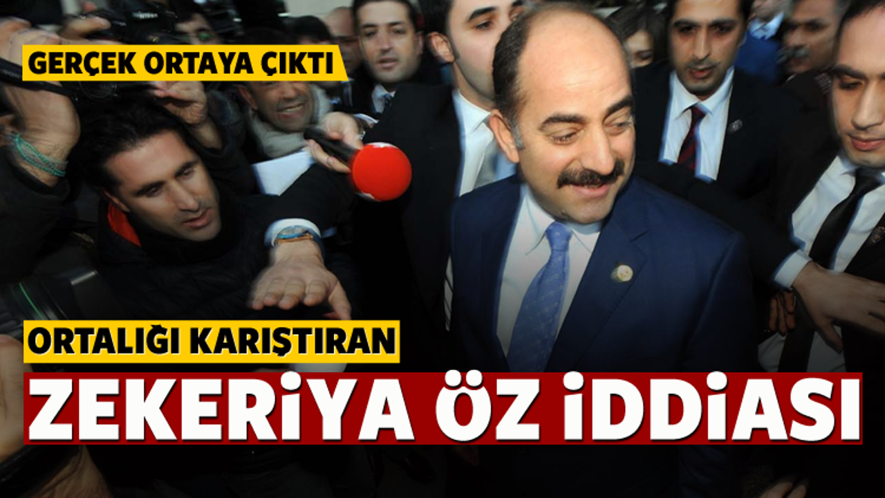 H&uuml;k&uuml;metten Zekeriya &Ouml;z a&ccedil;ıklaması