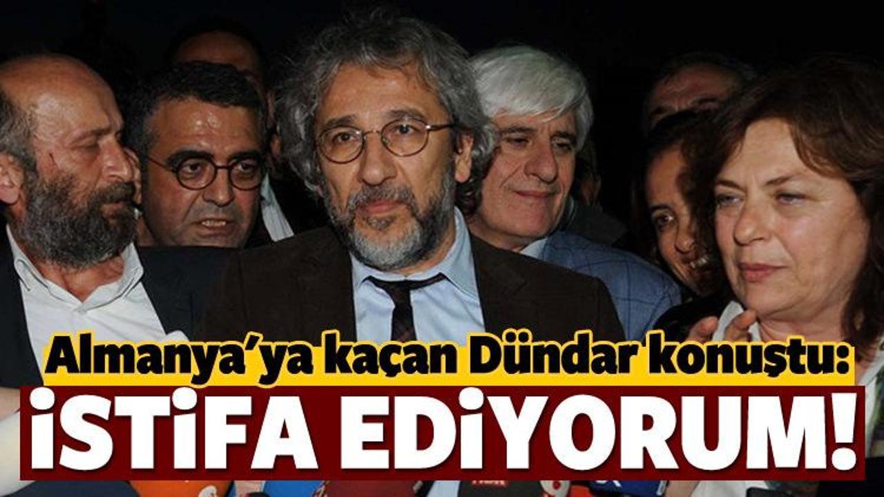 Can D&uuml;ndar istifa etti