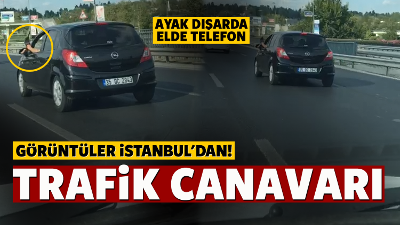 İstanbul'da trafik canavarı