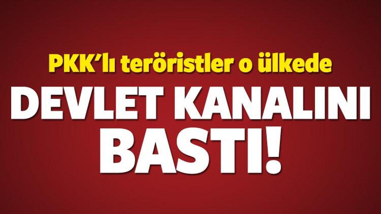 PKK'lılar o ülkede devlet televizyonunu bastı!