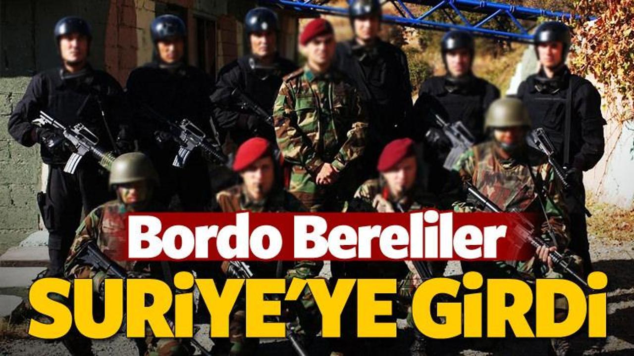 Bordo Bereliler Suriye'ye girdi