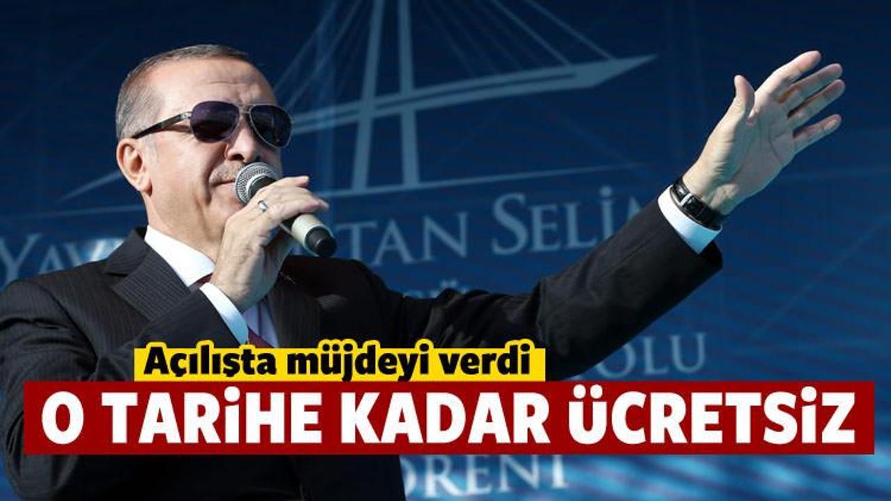 Cumhurbaşkanı Erdoğan müjdeyi verdi!
