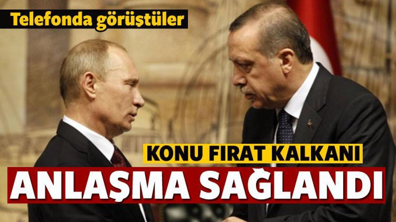 Erdoğan Putin'le görüştü! Konu Fırat Kalkanı