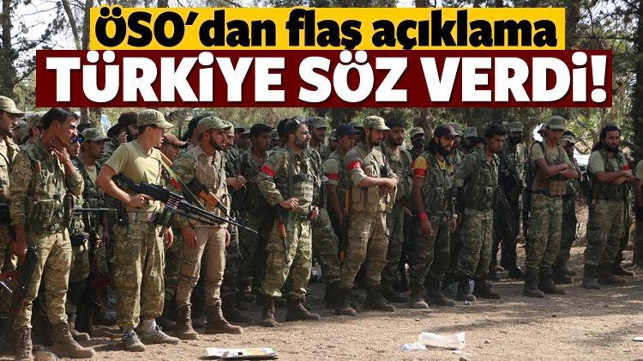 ÖSO'dan flaş açıklama: Türkiye söz verdi
