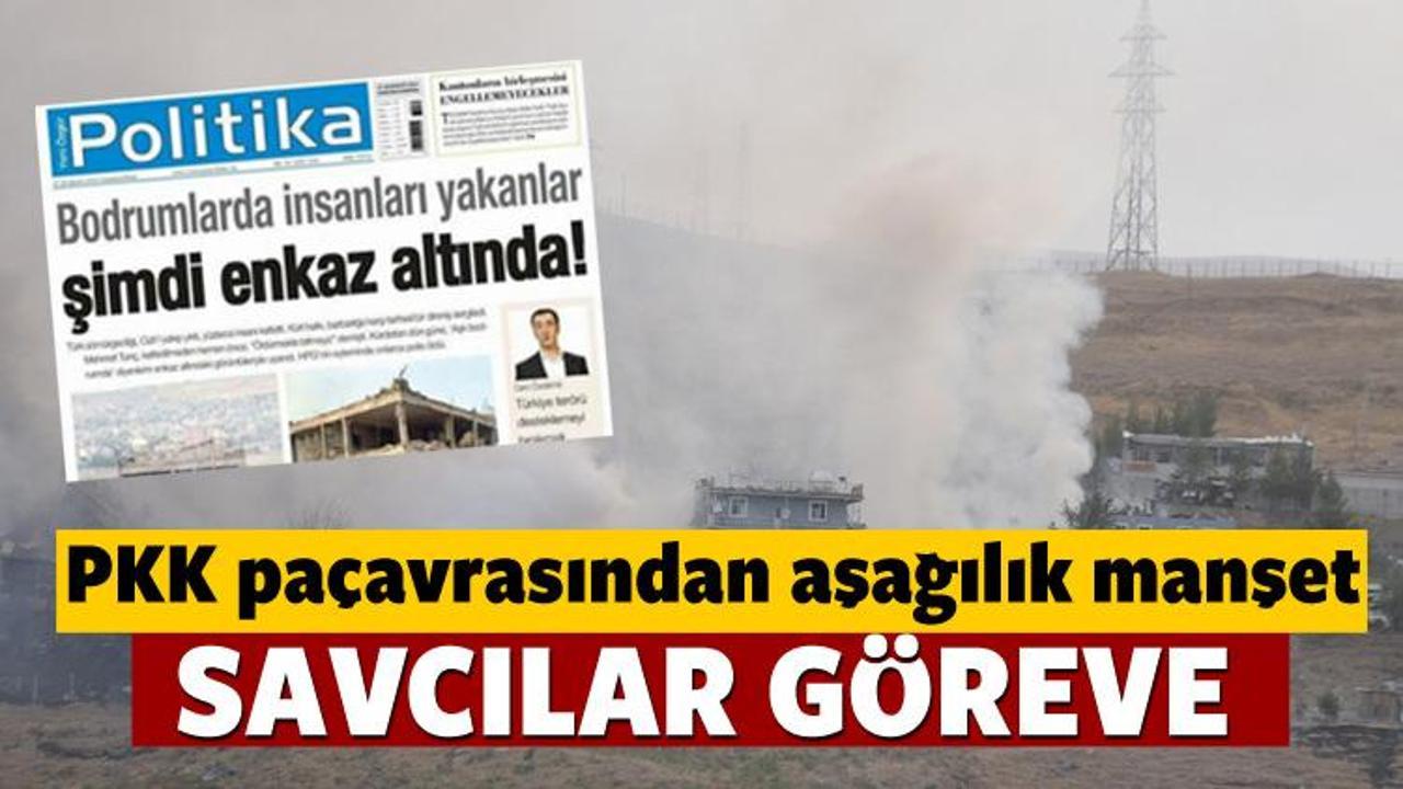 PKK'nın yeni yayın organından alçak manşet