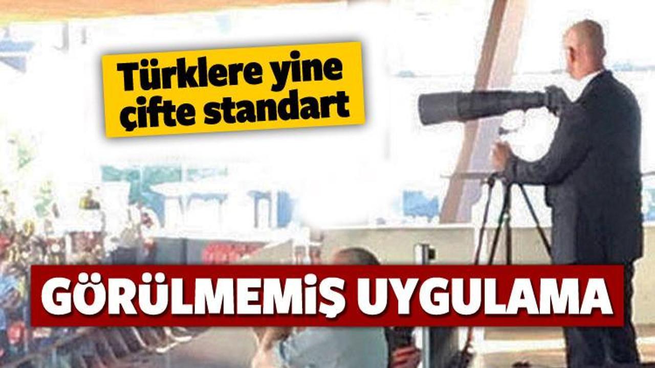 Türklere yine çifte standart