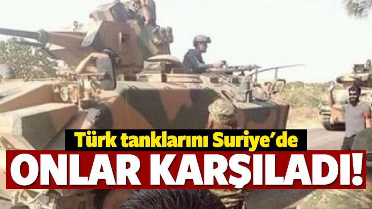 Türkmen Birlikler Türk tanklarını karşıladı
