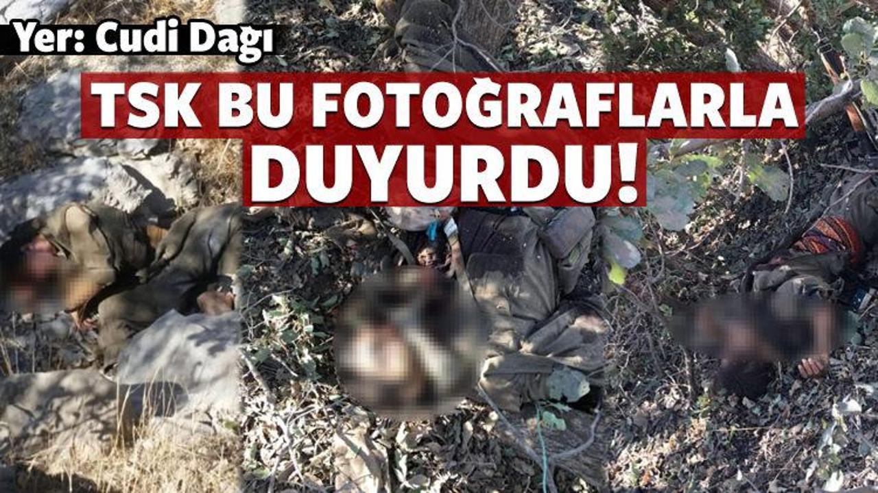 Cudi Dağı'nda 3 ter&ouml;rist &ouml;ld&uuml;r&uuml;ld&uuml;