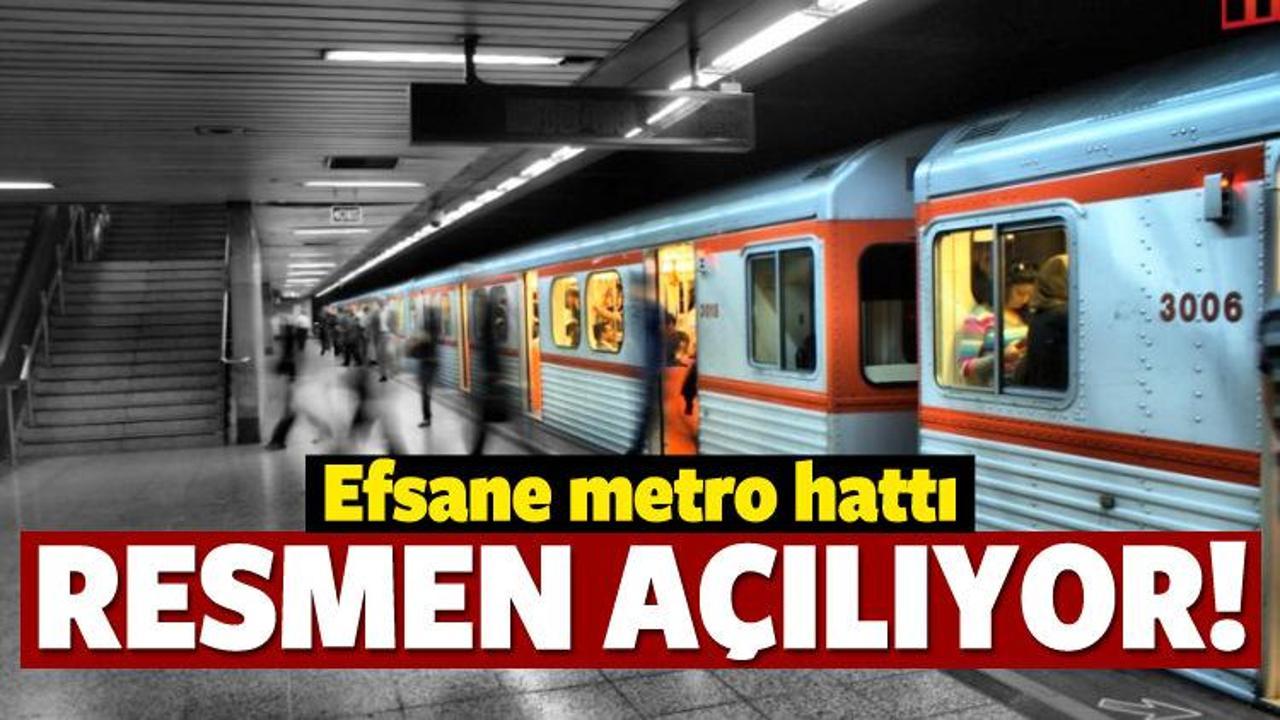 Efsane metro hattı resmen açılıyor