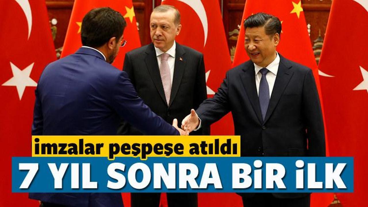 Türkiye ile Çin arasında 3 anlaşma