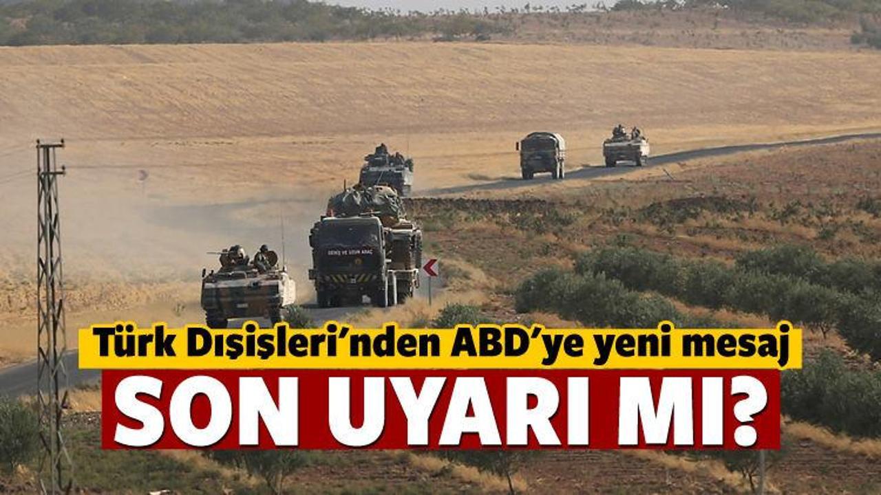 Türkiye'den ABD'ye PYD çağrısı