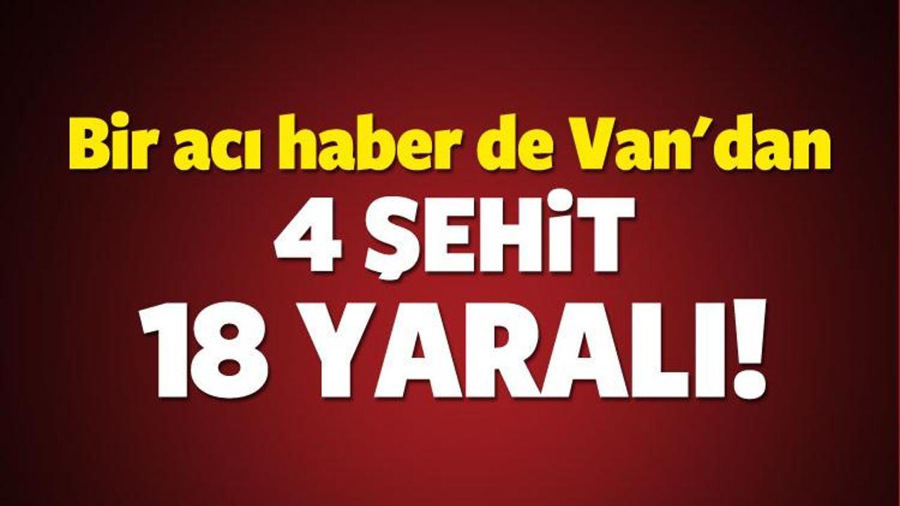 Van Tendürek'de çatışma: 4 şehit!