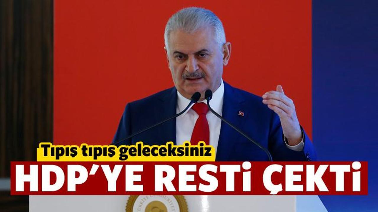 Başbakan'dan HDP'ye rest: Tıpış tıpış geleceksiniz