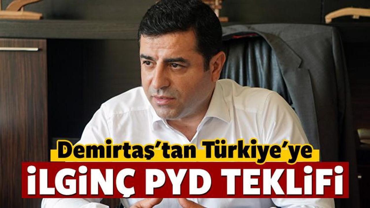 Demirtaş'tan Türkiye'ye PYD teklifi