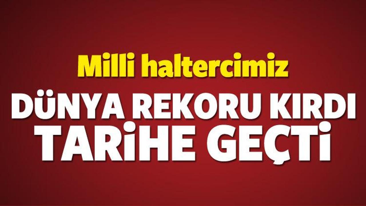 Milli halterci Muratlı'dan dünya rekoru