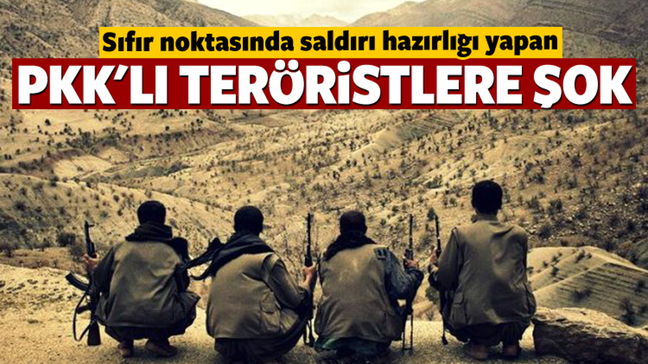 Saldırı hazırlığındaki PKK'lılara baskın