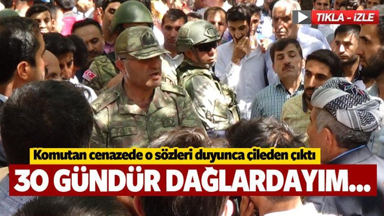 Komutan cenazede o s&ouml;zleri duyunca...