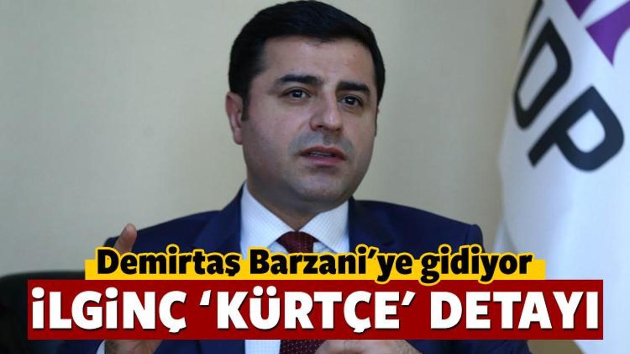 HDP'nin Barzani ziyaretinde ilginç 'Kürtçe' detayı