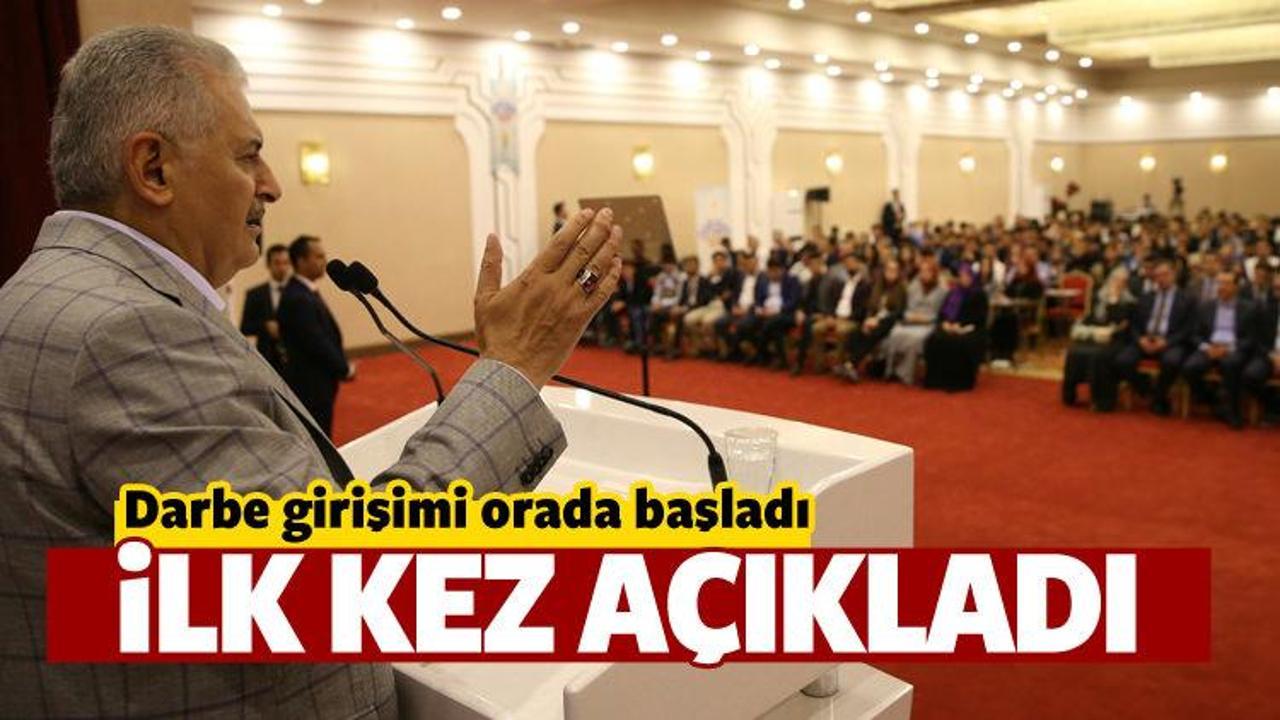 Başbakan ilk kez a&ccedil;ıkladı: Darbe girişimi...