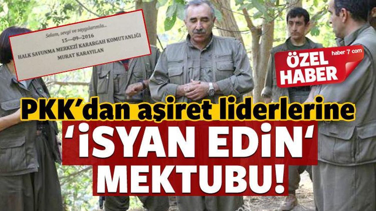 PKK'dan Mardin'deki önemli ailelere isyan mektubu!