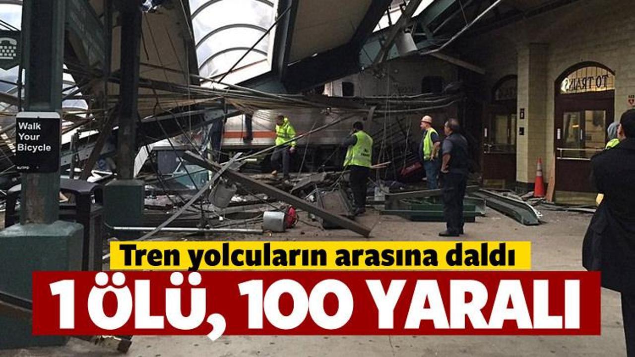 Tren yolcuların arasına daldı: 1 ölü, 100  yaralı