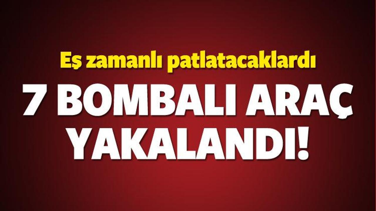 7 bombalı araç yakalandı!