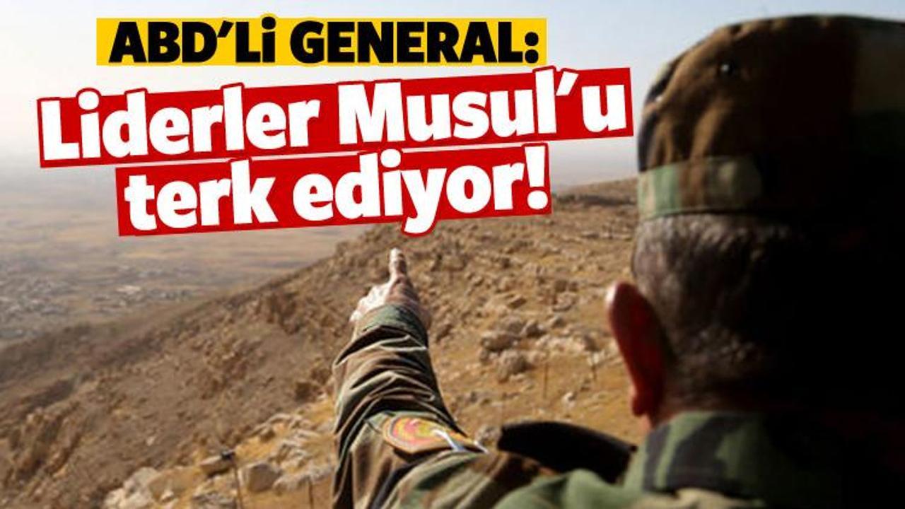 ABD'li general: Musul'u terk ediyorlar
