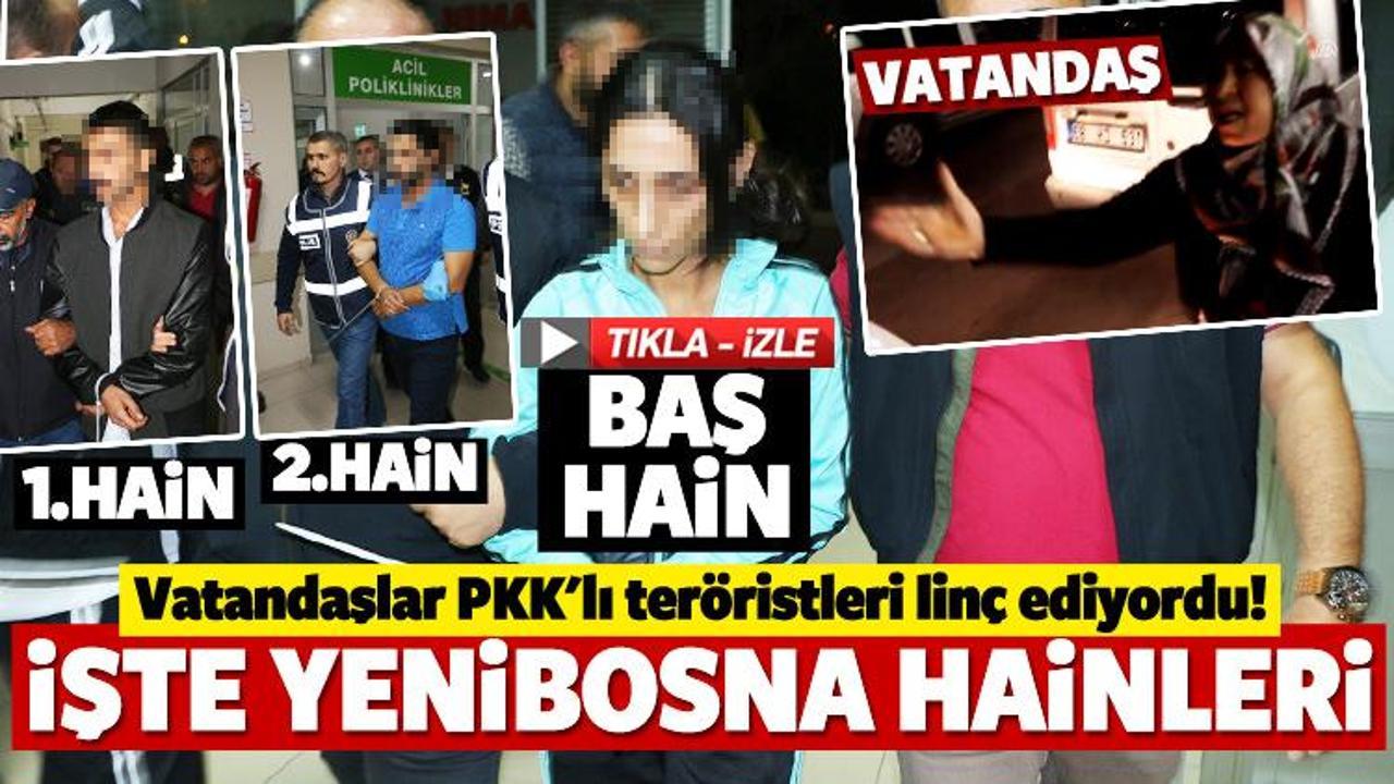Yakalanan PKK'lı teröristler linç ediliyordu!