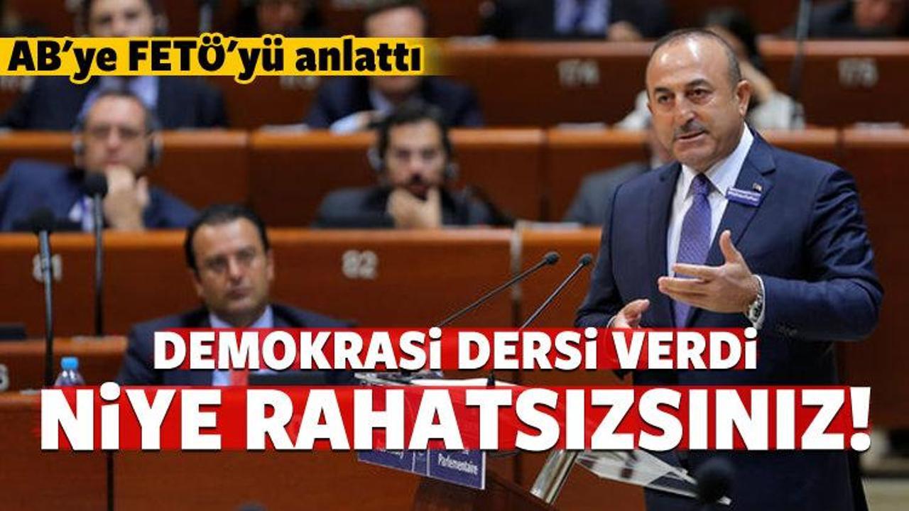 Çavuşoğlu,  AKPM'de FETÖ'yü anlattı!