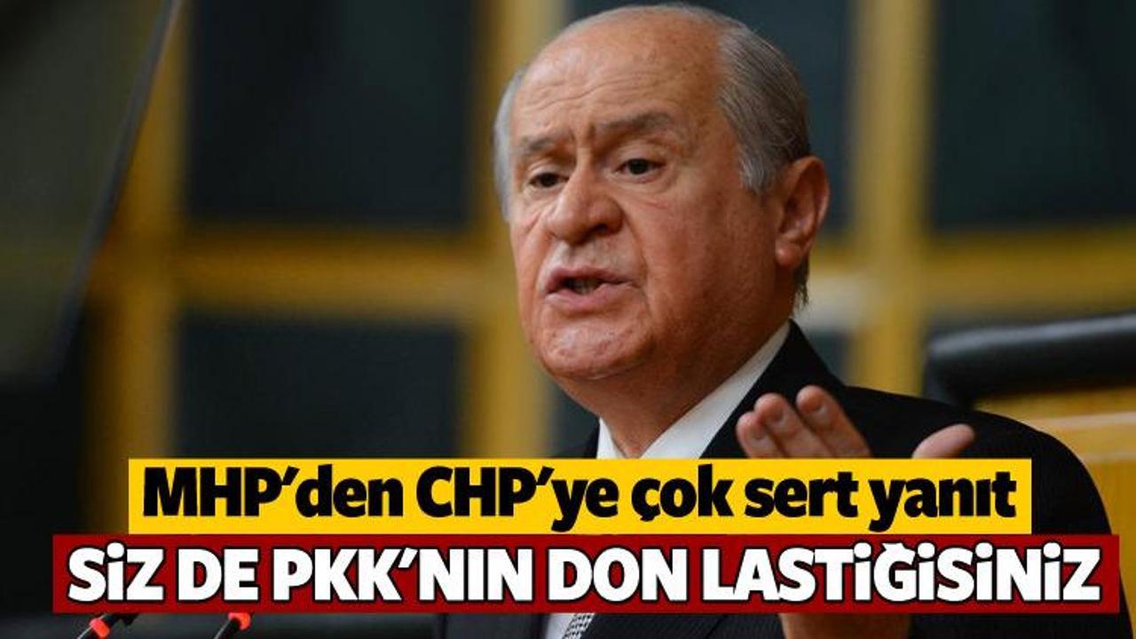 MHP'den CHP'ye yanıt: Siz PKK'nın don lastiğisiniz
