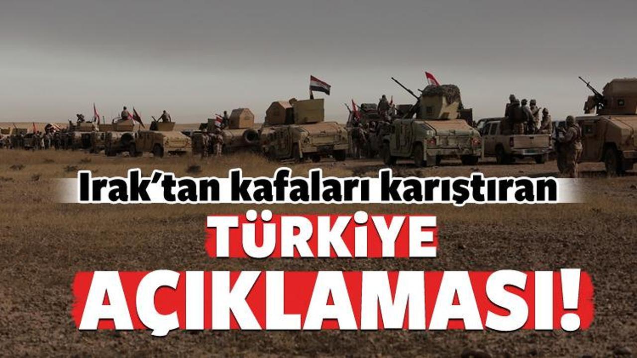 Irak'tan Türkiye açıklaması!