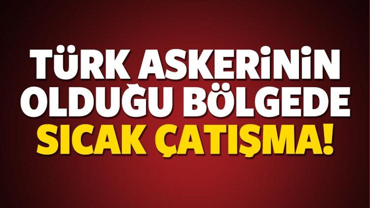 T&uuml;rk askerinin bulunduğu b&ouml;lgede sıcak &ccedil;atışma!