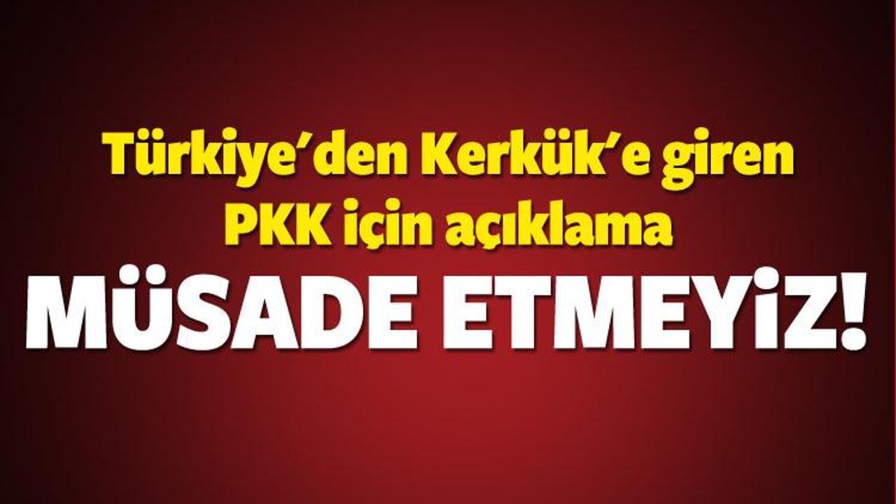 Türkiye'den Kerkük'teki PKK'ya sert tepki!