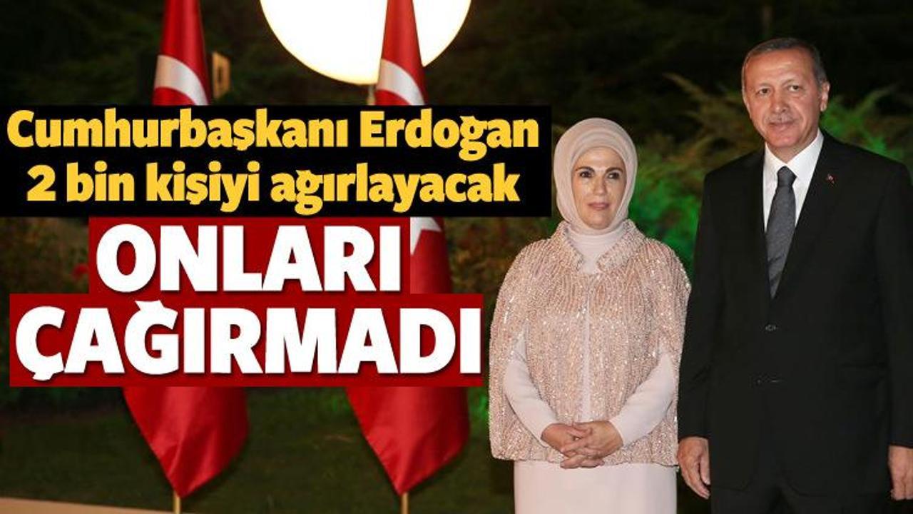 Cumhurbaşkanı Erdoğan 2 bin kişiyi ağırlayacak
