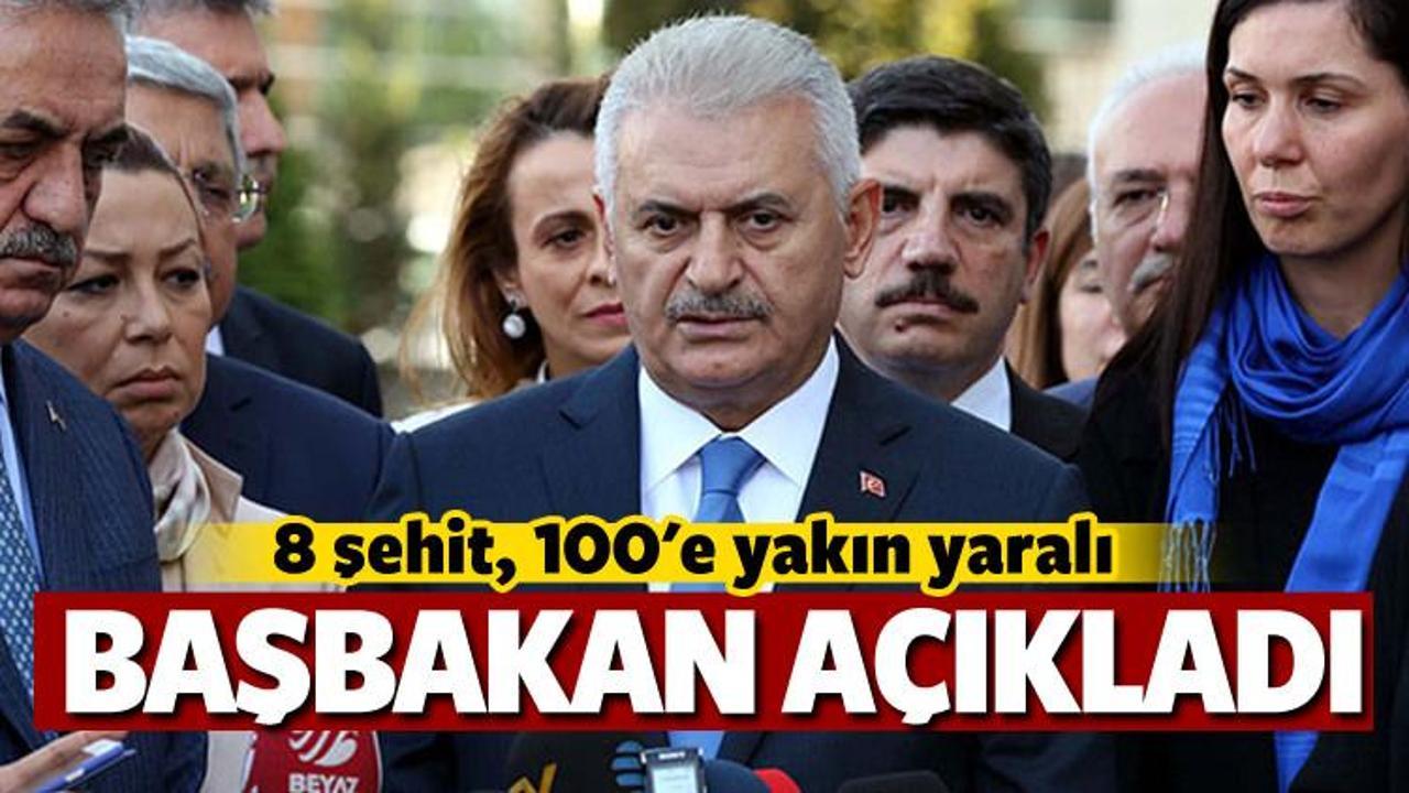 Başbakan açıkladı: Diyarbakır'da 8 şehit!