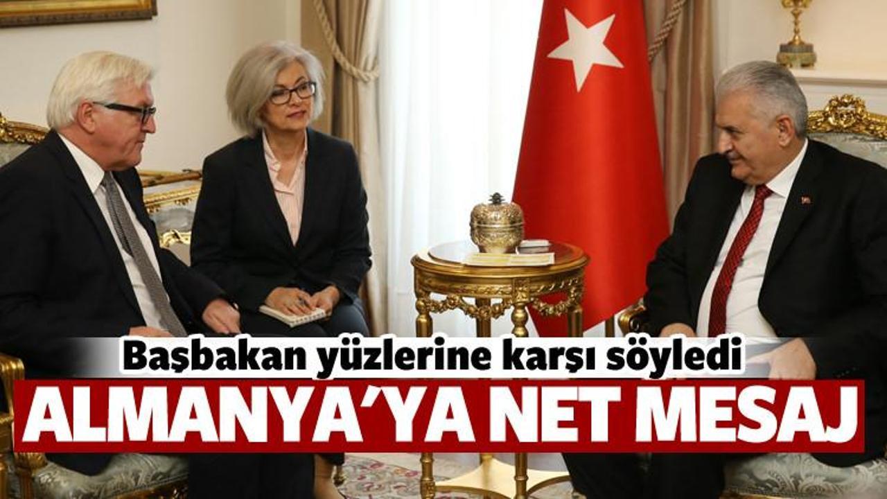 Başbakan'dan Almanya'ya net mesaj