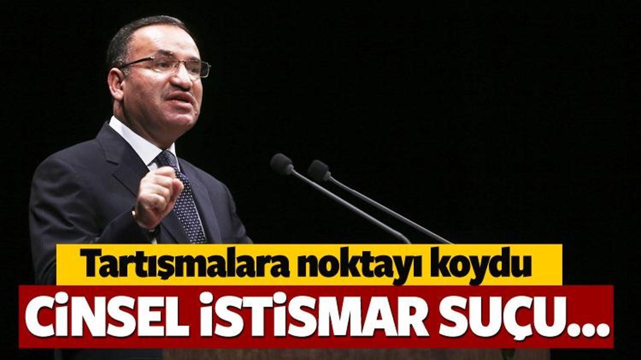 Bekir Bozdağ'dan cinsel istismar su&ccedil;u a&ccedil;ıklaması