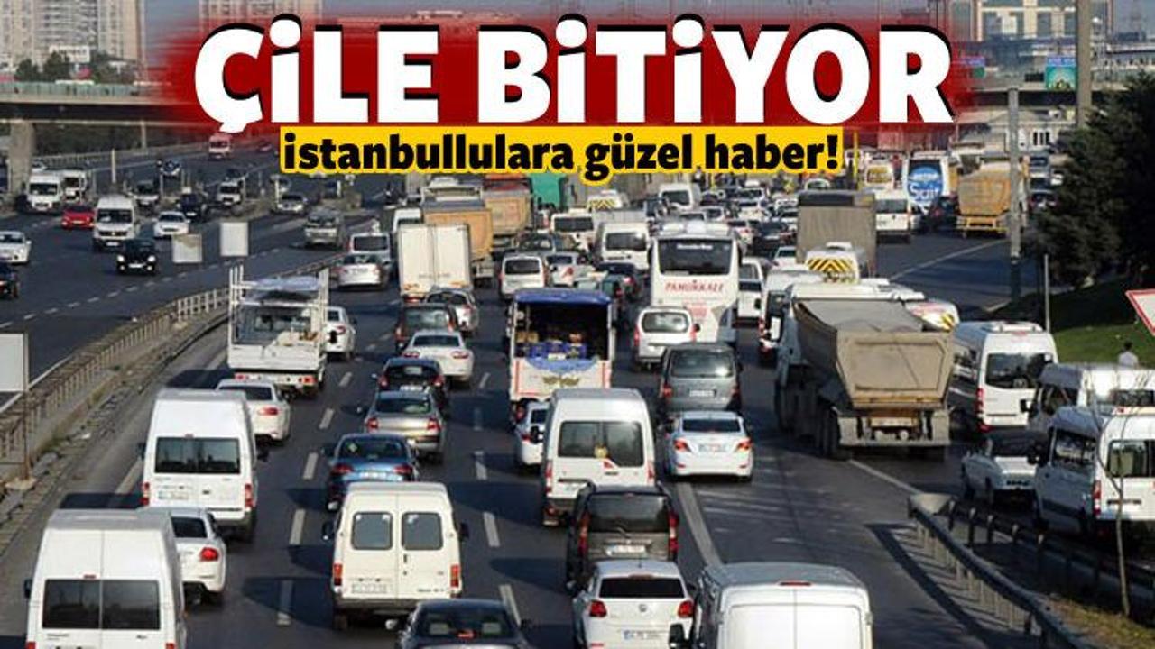 İstanbullulara g&uuml;zel haber! &Ccedil;ile bitiyor