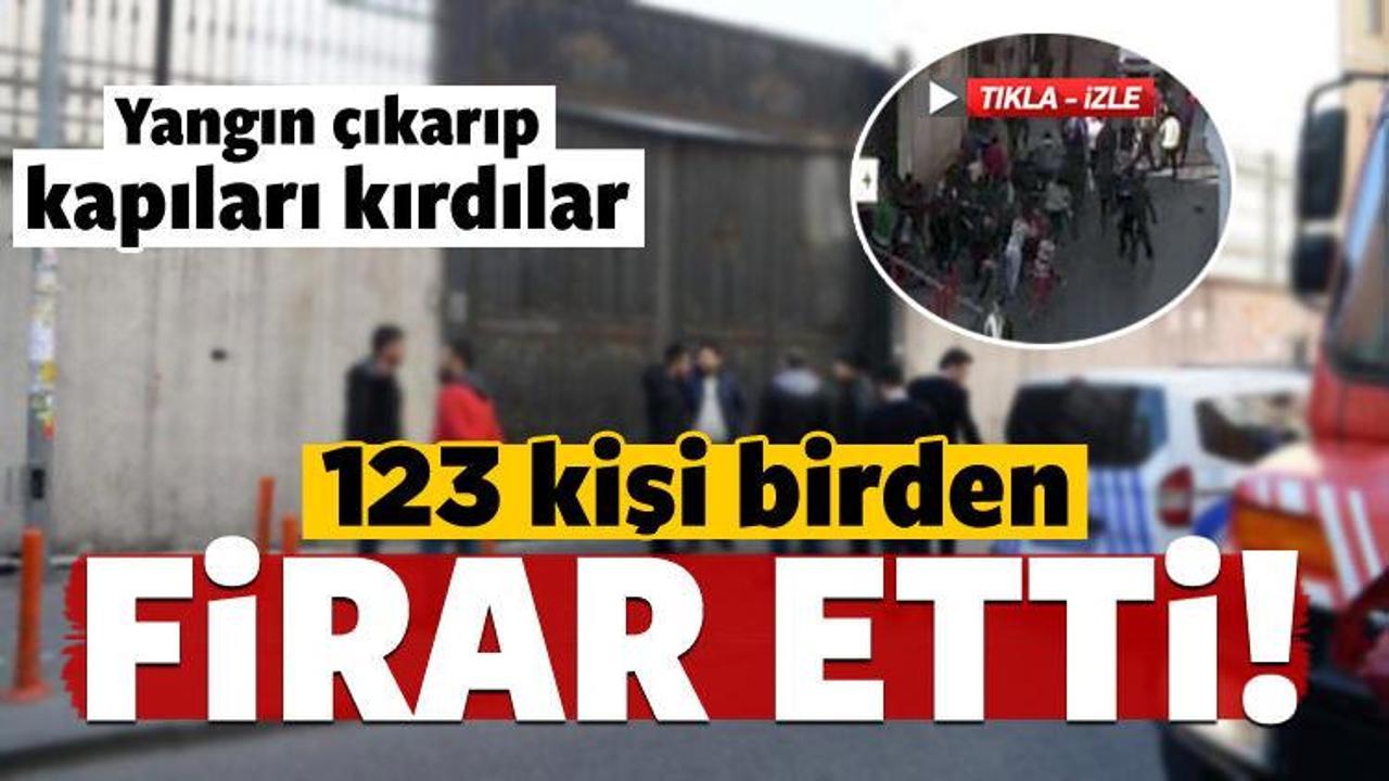 Kapıyı kıran sığınmacılar ka&ccedil;tı!