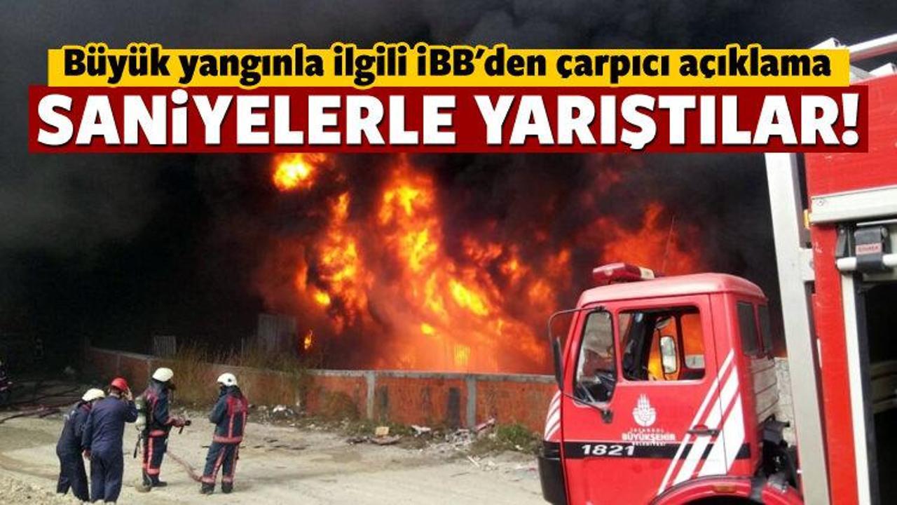 Bayrampaşa'daki yangınla ilgili İBB'den a&ccedil;ıklama